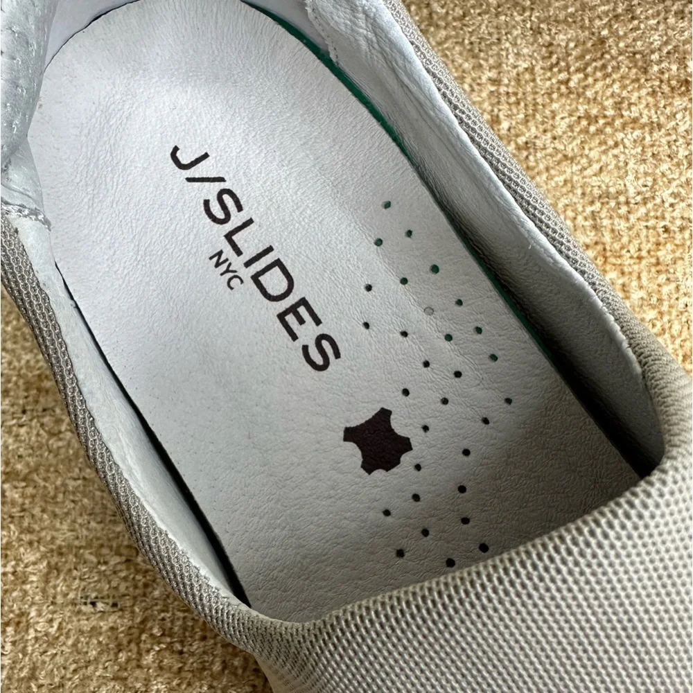 Jslides Jollie Stretch Slip-On Grey Sneakers Size 6.5